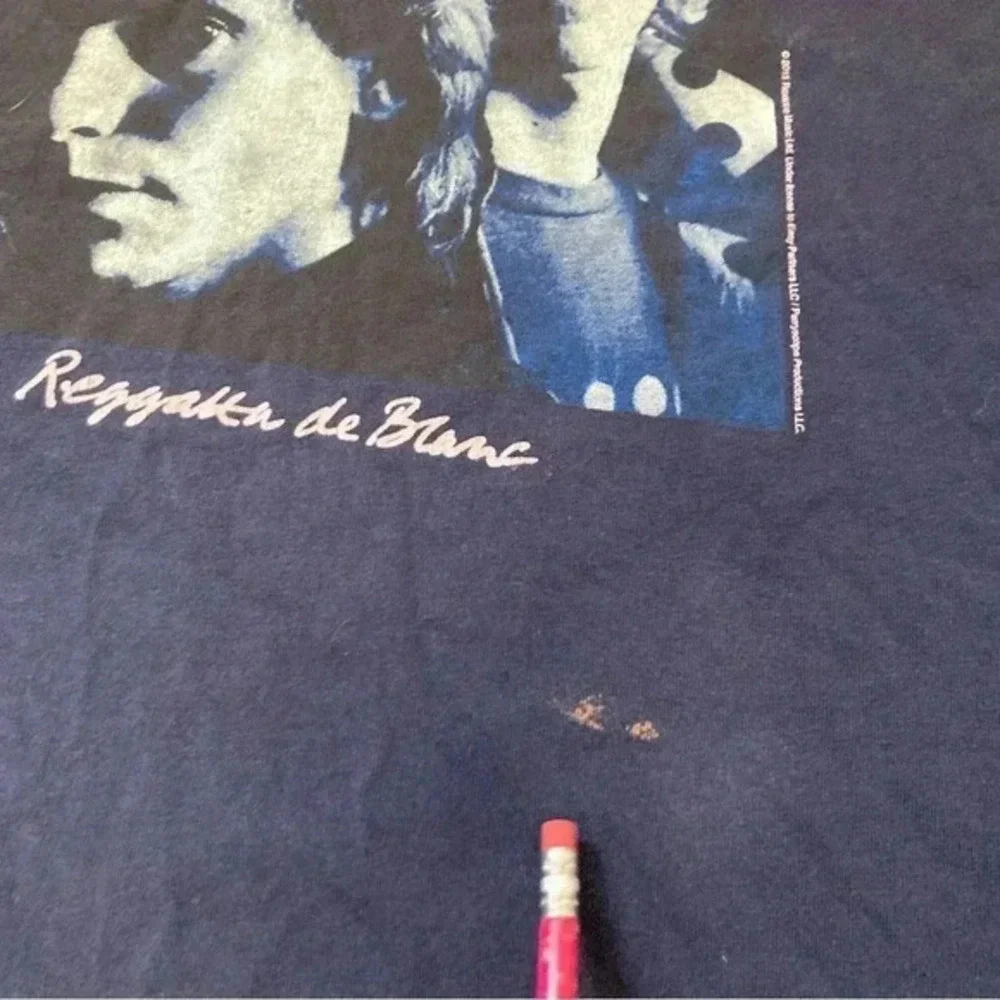 Vintage The Police Shirt Mens XL Blue Reggatta De Blanc Sting Rock Band Tee 2015